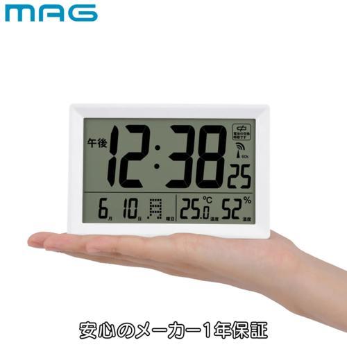 MAG(マグ) W-812 WH-Z ホワイト デジタル電波置掛兼用時計ビュー