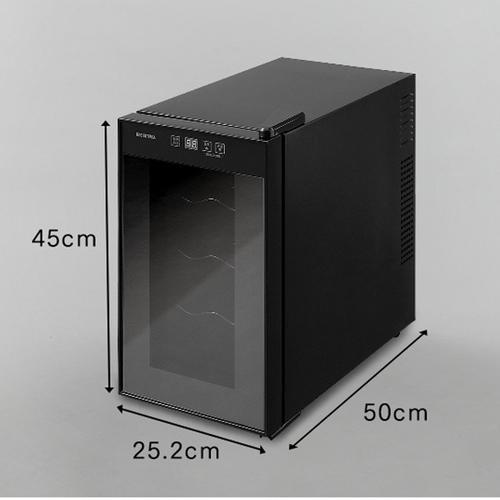 アイリスオーヤマ(Iris Ohyama) IWC-P081A-B ブラック 8本用ワインセラー 25L ペルチェ式_2