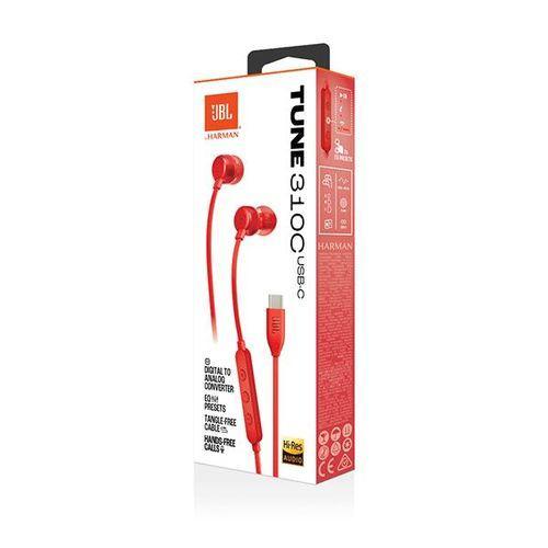 JBL(ジェイ ビー エル) JBL Tune 310C USB レッド 96kHz/24bit対応DAC
