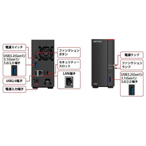バッファロー(BUFFALO) LS710D0601 LinkStation 2.5GbE搭載 DTCP-IP対応 NAS 1ドライブ 6TB