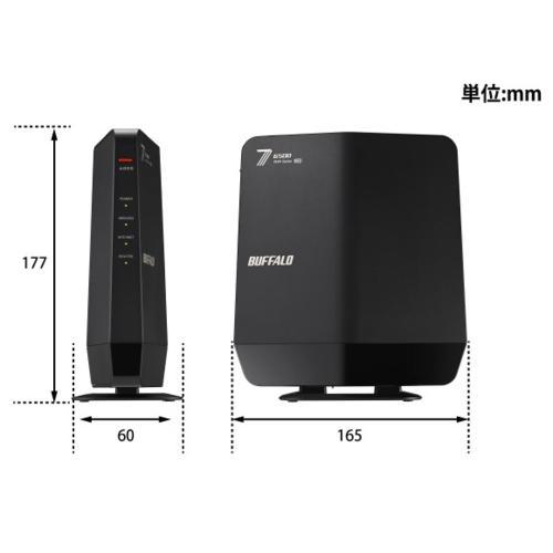 バッファロー(BUFFALO) WSR6500BE6P-BK Wi-Fi 7 be 5764+688Mbps IPv6