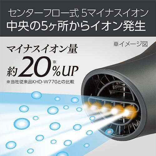 コイズミ(KOIZUMI) KHD-W820-H グレー ダブルファンドライヤー
