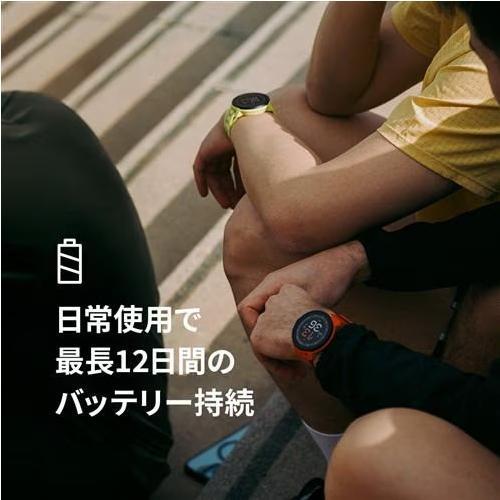 SUUNTO(スント) SS051112000 コーラルオレンジ ウェアラブルウォッチ 46mmテキスタイルストラップ AMOLEDディスプレイの画像