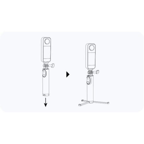 Insta360 三脚付きミニ自撮り棒 2.0 リモコンキット 適応機種：GO
