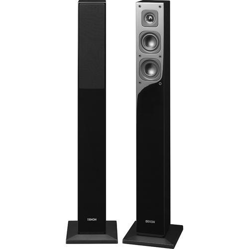 DENON トールボーイスピーカー　SC-T17 2台　ピアノブラック DENON（デノン） 【長期保証付】 SC-T17-K ピアノブラック トール