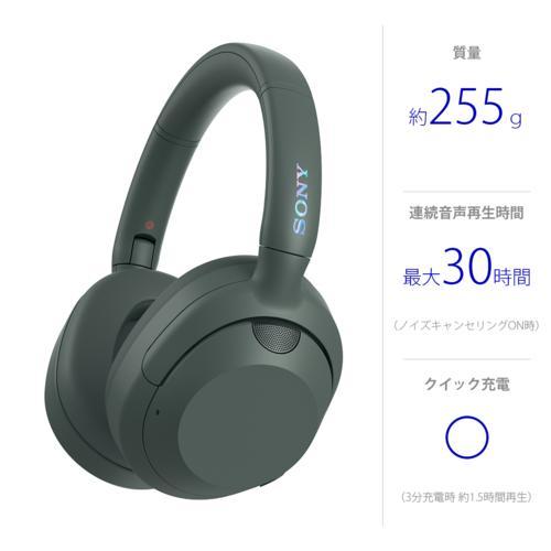 【長期保証付】ソニー(SONY) WHU-LT900N H フォレストグレー ULT WEAR ワイヤレスステレオヘッドセットの画像