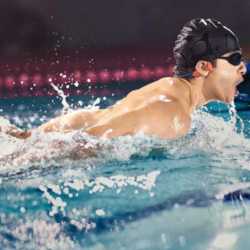 【長期保証付】Shokz(AfterShokz)(ショックス(アフターショックス)) OPENSWIM PRO レッド 骨伝導イヤホン Bluetooth 5.4 防水・ MP3 SKZ-EP-000029_15