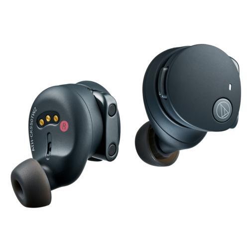 【長期保証付】オーディオテクニカ(audio-technica) ATH-CKS50TW2BK ブラック 完全ワイヤレスイヤホン マグネティックスイッチ機能の画像