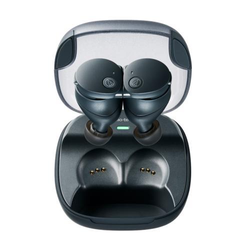 【長期保証付】オーディオテクニカ(audio-technica) ATH-CKS50TW2BK ブラック 完全ワイヤレスイヤホン マグネティックスイッチ機能の画像