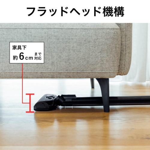 【長期保証付】三菱(MITSUBISHI) HC-JK2E-B マットチタンブラック iNSTICK ZUBAQ 紙パック式 コードレススティッククリーナーの画像