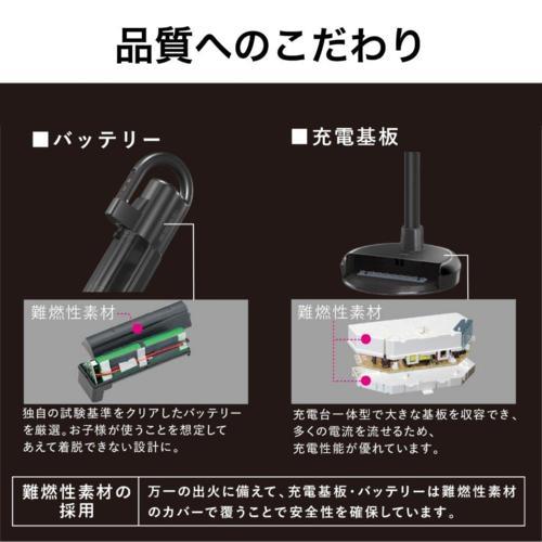 【長期保証付】三菱(MITSUBISHI) HC-JK2E-B マットチタンブラック iNSTICK ZUBAQ 紙パック式 コードレススティッククリーナーの画像