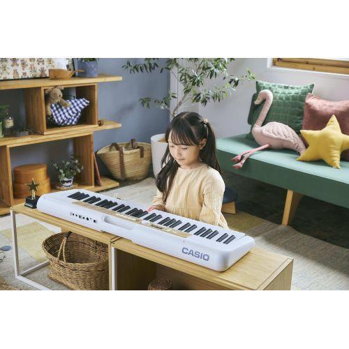 長期保証付】CASIO(カシオ) LK-340 ホワイト Casiotone 光