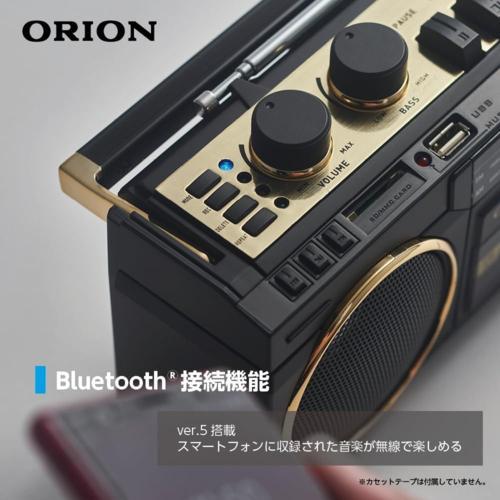 長期保証付】ORION SCR-B3-BK ブラック Bluetooth搭載ステレオラジオ