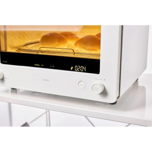 【長期保証付】ツインバード(TWINBIRD) TS-D487W（ホワイト) 匠ブランジェトースター PLUS オーブントースター 4枚焼き リベイク 世界一のパン職人と共同開発の画像