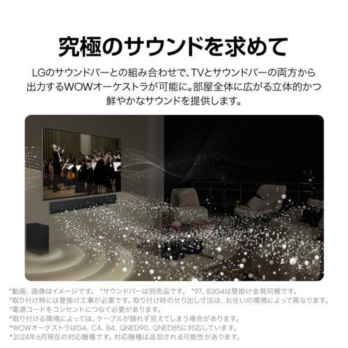 【標準設置料金込】LGエレクトロニクス(LG) OLED97G4PJA 4K 97V型有機ELテレビ YouTube/Netflix対応の画像