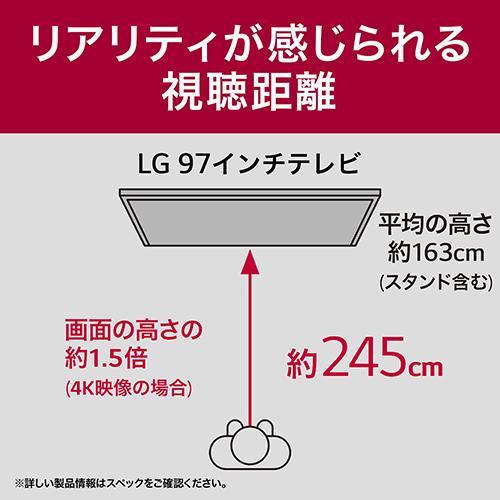 【標準設置料金込】LGエレクトロニクス(LG) OLED97G4PJA 4K 97V型有機ELテレビ YouTube/Netflix対応の画像
