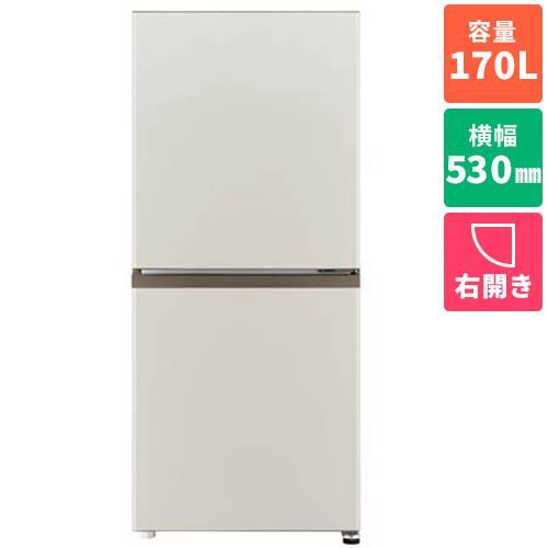 設置】アクア(AQUA) AQR-17A-C マットグレージュ SIMPLE＋series 2ドア