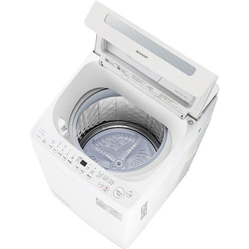 運搬取付無料！ホワイト純正SHARP穴なし槽で清潔・節水洗濯機！完動品・超美品！ 設置】シャープ(SHARP) ES-SW10L-W ホワイト系 穴なし槽シリーズ 全
