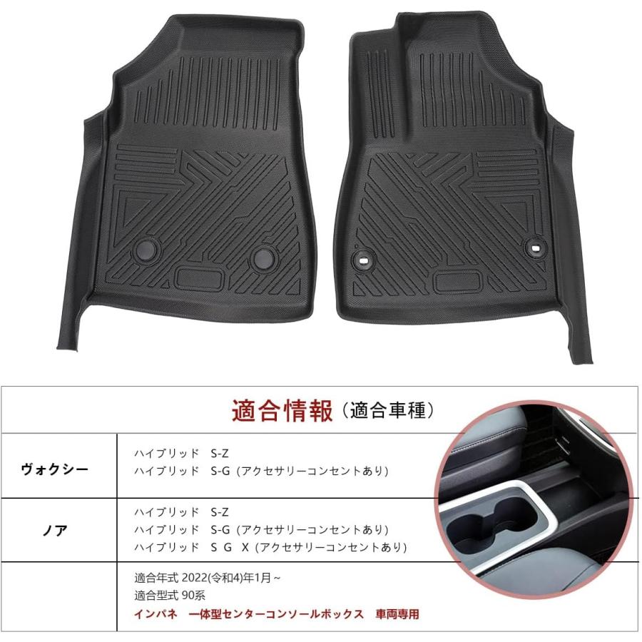 フロアマット ヴォクシー ノア 90系 ラゲッジマット セット 運転席
