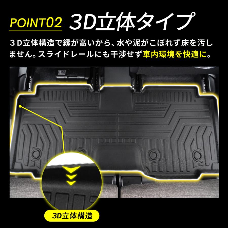シエンタ フロアマット MXP系 7人乗り 運転席 助手席 後部座席 2列目 3