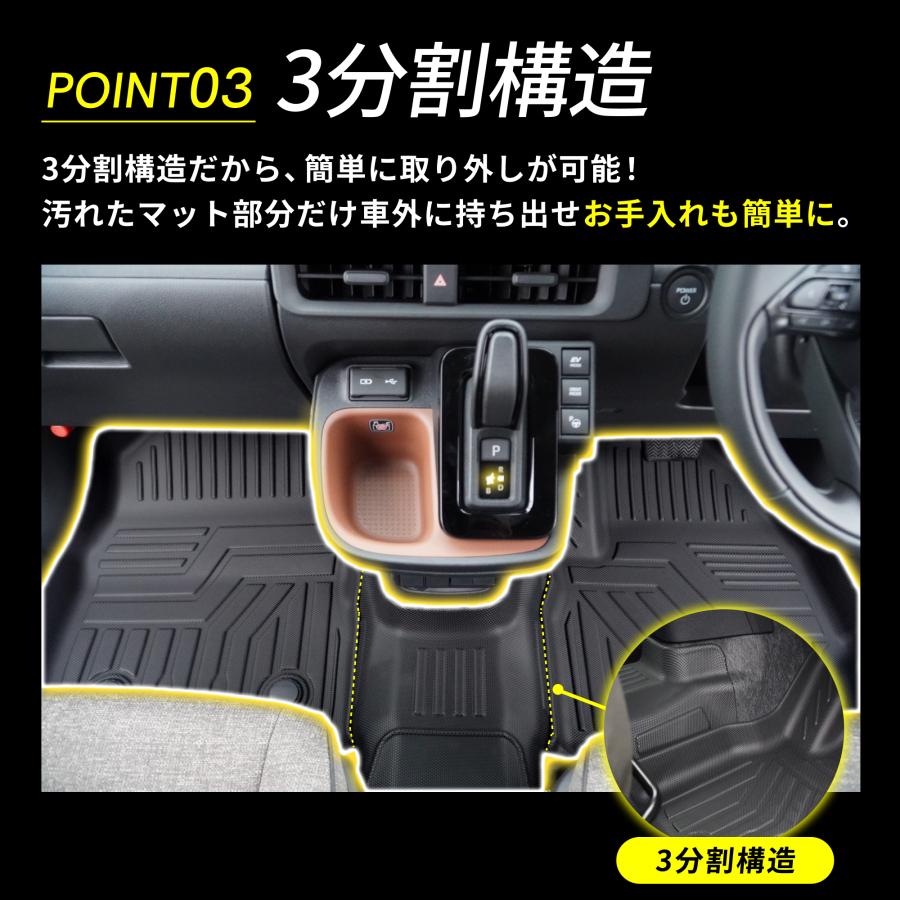 シエンタ フロアマット MXP系 7人乗り 運転席 助手席 後部座席 2列目 3