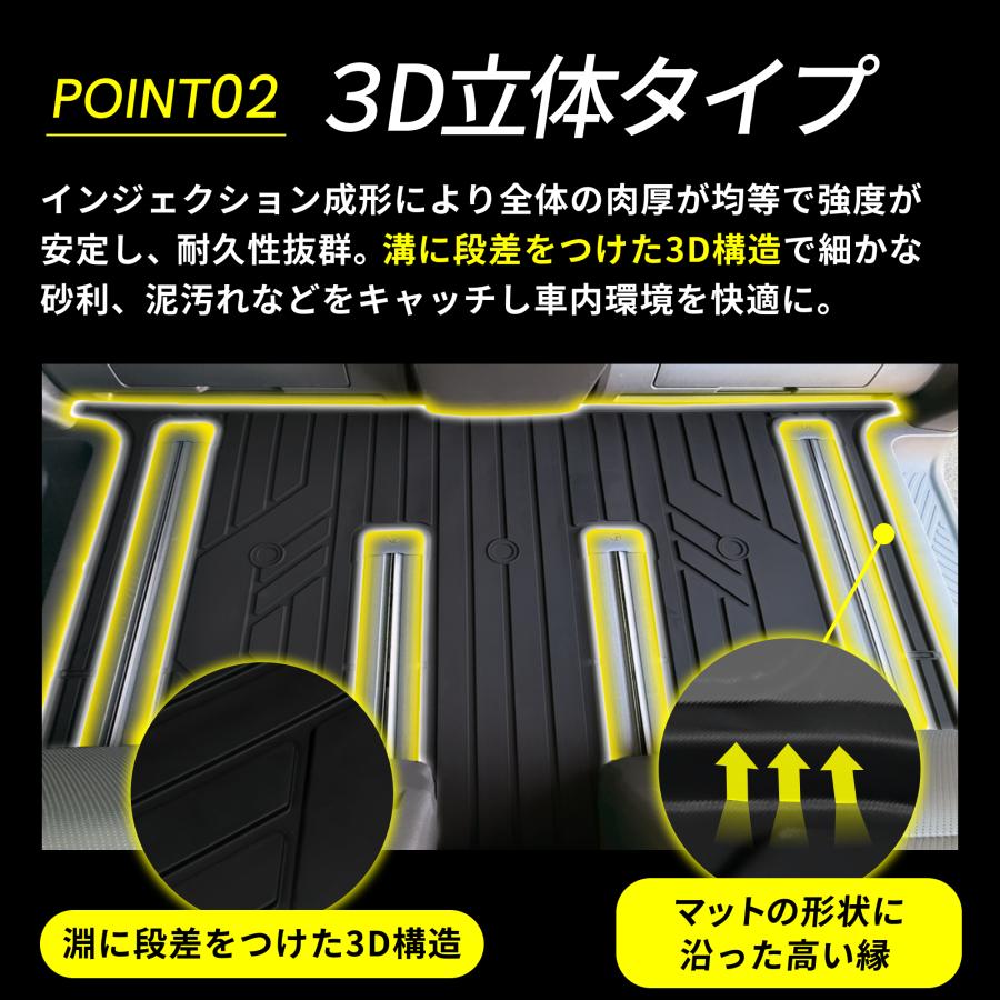 フロアマット アルファード ヴェルファイア 40系 後部座席 2列目 3列目