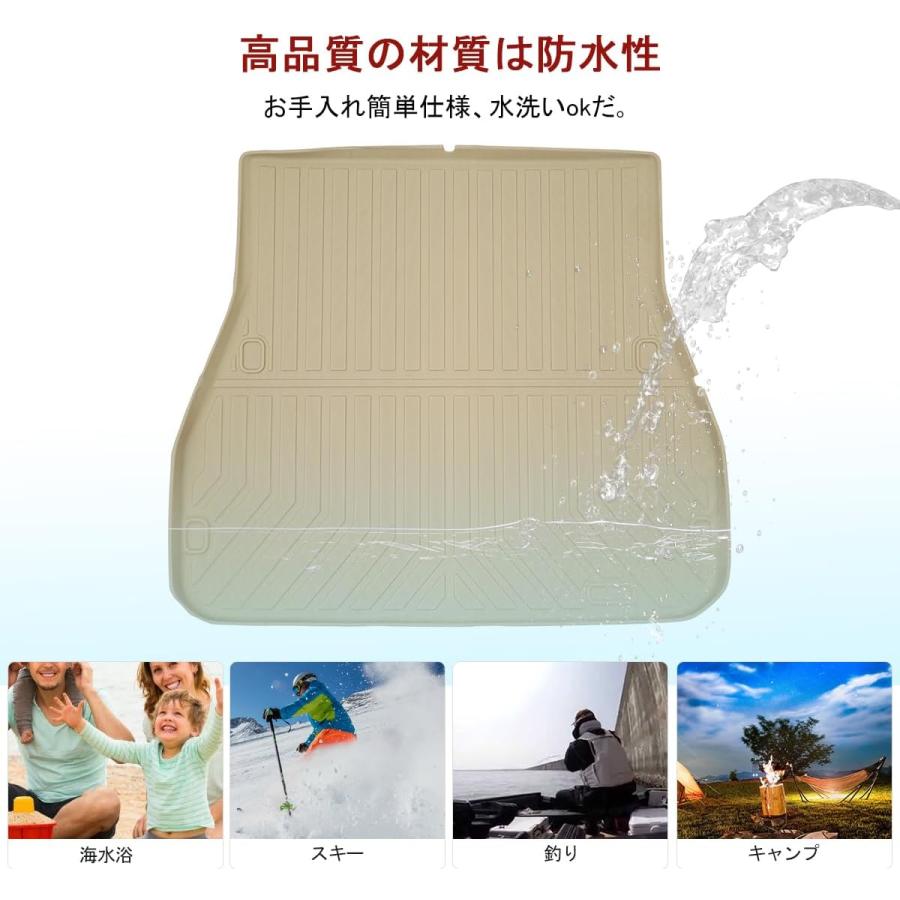 ランドクルーザー300 フロアマット ベージュ 5人乗り ガソリン ディーゼル トランクマット ランドクルーザー300 ラゲージマット 5人乗り ベージュ