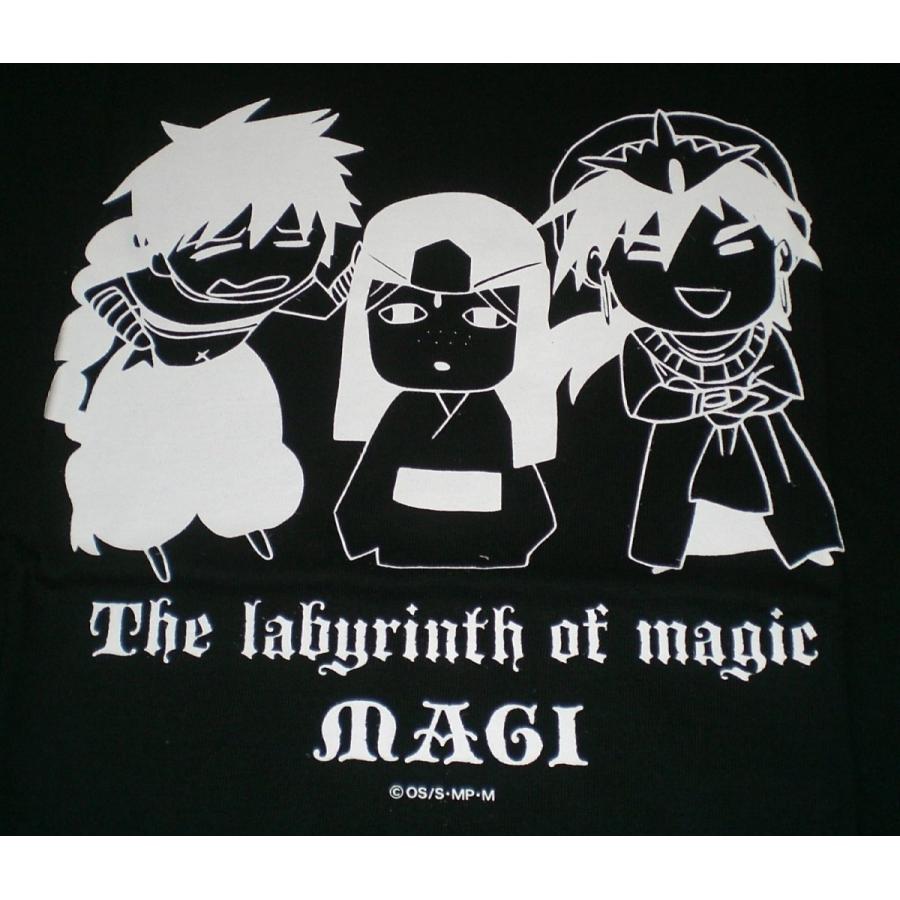 MAGI マギ Tシャツ SD柄 黒 Sサイズ シンドバッド ジャーファル