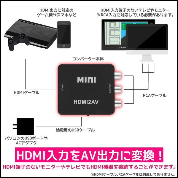 Hdmi 入力 を コンポジット Av 出力 へ 変換 1080p 対応 Hdmi 変換器 ドライバ Hdmi 変換 Rca 黒色 ブラック ワンズショップ 通販 Paypayモール