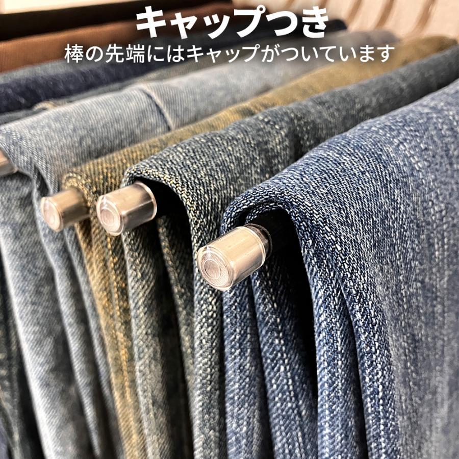 DOLCE & GABBANA ブラックハンガー 3本　パンツハンガー9本セット ズボンハンガー 9連 2個セット スラックスハンガー ステンレス スリム