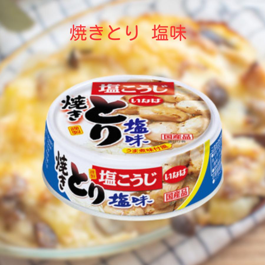 いなば 缶詰めセット 6種 各4個 計24個セット とりそぼろとバジル