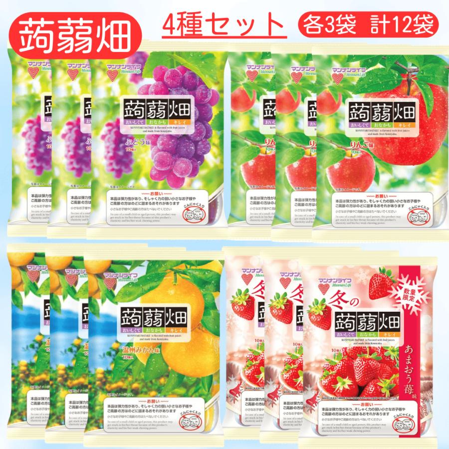 マンナンライフ 蒟蒻畑 □最短賞味期限2026.6.13□ 4種セット 10個入り