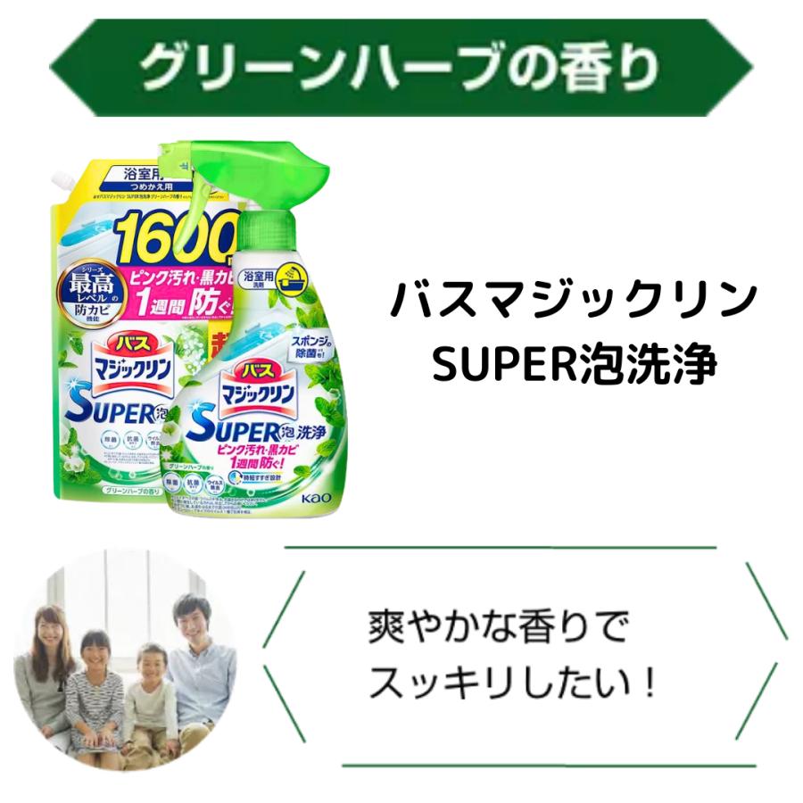 超特大 バスマジックリン 2個 セット 詰め替え 泡洗浄 1600 まとめ買い 浴槽洗剤 洗剤 浴室 浴槽 お風呂 掃除  業務用 | マジックリン | 05