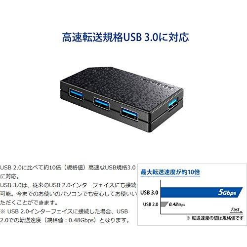 アイ・オー・データ USBハブ(4ポート) TV・AV機器用 ACアダプター添付 USB 3.0/2.0対応 日本メーカー US3-HB4AC｜onetoday｜03