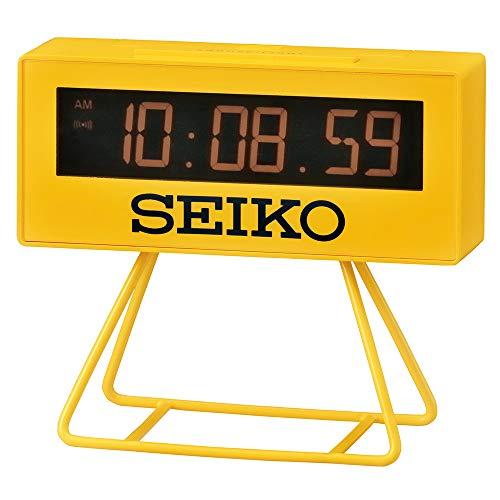 セイコークロック(Seiko Clock) 目覚まし時計 置き時計 デジタル ミニタイマークロック 黄色 93×104×45mm SQ815Y｜onetoday｜03