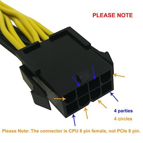 COMeap (CPU to GPU) CPU 8 Pin Female to Dual PCIe 8 Pin (6+2) Male Splitter｜onetoday｜03