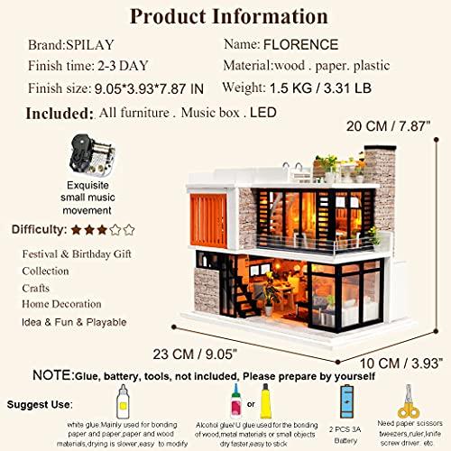 Spilay DIY 木製 ドールハウス ミニチュア 手作りキットセット Spilay DIY 木製 ドールハウス ミニチュア 手作りキットセット