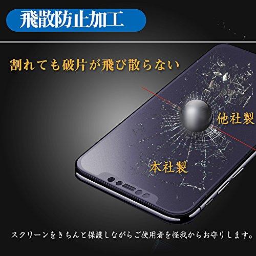 iPhone XS Max フィルム，ShinPlus ブルーライトカット 旭硝子 非光沢 さらさらフィルム iPhoneXS Max 強化ガラス 液｜onetoday｜09