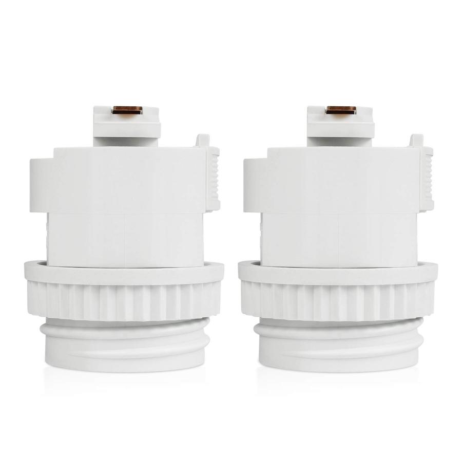 DiCUNO ライティングレールソケット ダクトレール用 電球ソケット 白 E26口金対応 LED専用レール照明器具 天井照明 2個セット | 
