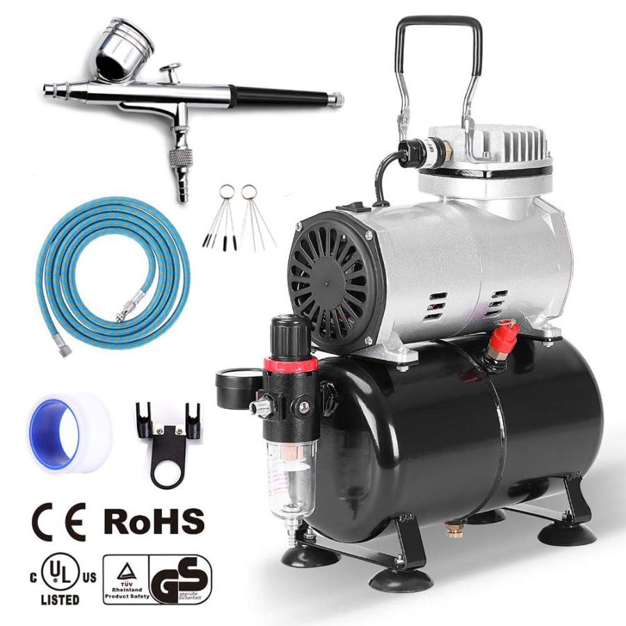 Ausuc エアブラシ コンプレッサー セット エアーブラシ スター