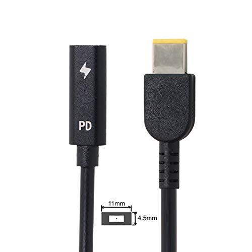 ThinkPad X1カーボン用Cablecc Type C USB-C to Rectangle 11.04.5mm Power Plug PD E｜onetoday｜05