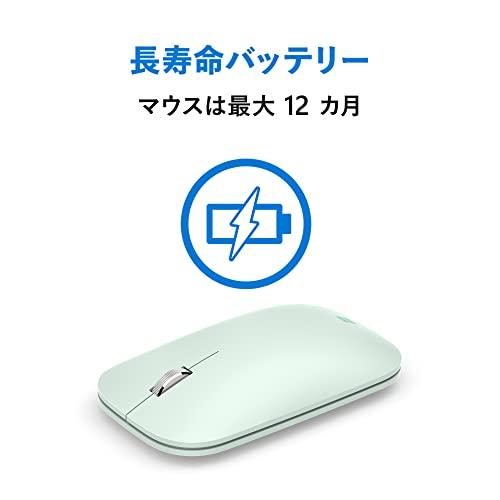 マイクロソフト モダン モバイル マウス KTF-00022 : ワイヤレス 薄型 軽量 BlueTrack Bluetooth ( ミント ) Wi｜onetoday｜05