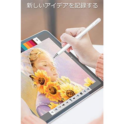 2in1タッチペン MEKO スタイラスペン スマートフォン タブレット スタイラスペン iPad iPhone Android ホワイト｜onetoday｜06