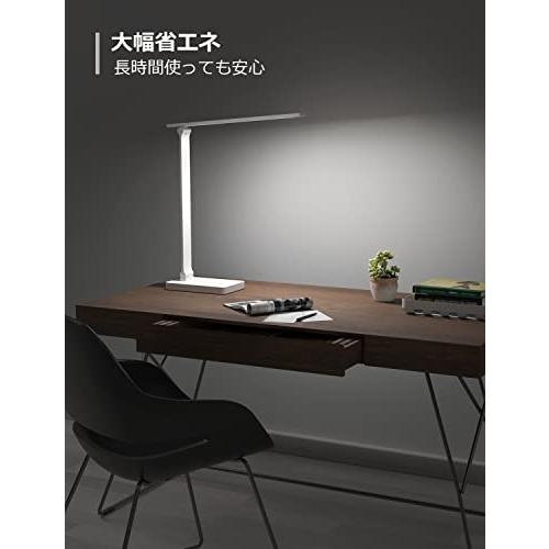 Lepro デスクライト led 目に優しい ACアダプター付き 電気スタンド 550lm超高輝度 卓上ライト おしゃれ テーブルライト【電球色・白色｜onetoday｜07