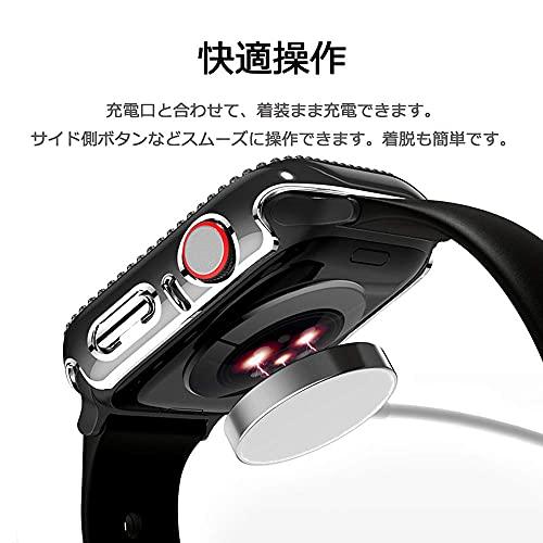 Miimall 対応Apple Watch4/5/6/SE/SE2 保護ケース 40mm アップルウォッチ 4 専用カバー 傷防止 ラインストーン お｜onetoday｜04