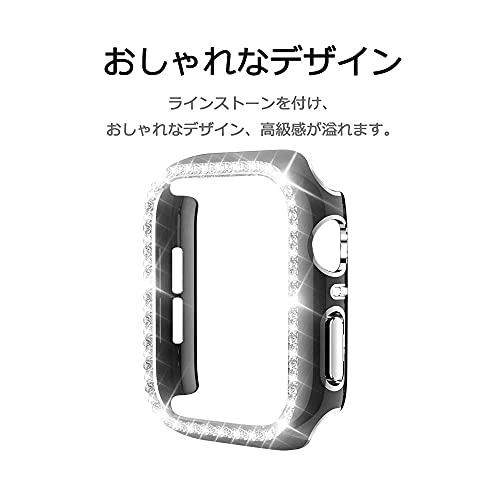 Miimall 対応Apple Watch4/5/6/SE/SE2 保護ケース 40mm アップルウォッチ 4 専用カバー 傷防止 ラインストーン お｜onetoday｜06