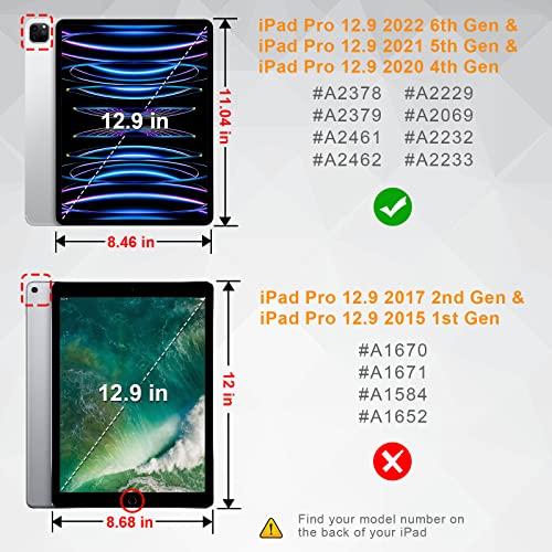 Fintie iPad Pro 12.9 ケース 2022/ 2021/ 2020/2018 12.9インチ 透明バックカバー Apple Penci｜onetoday｜02