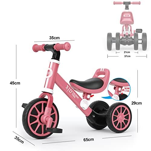 XJD 3 in 1 子ども用三輪車 子供 幼児用 こども自転車 キッズバイク 10ヶ月-3歳 乗用玩具 に向け 多機能 ペダルなし自転車 ランニング｜onetoday｜04