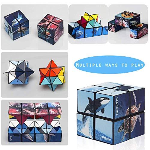 Infinity Cube Toys マジックスターキューブ ２in 1立体キューブ 折りたたみキューブ 無限キューブパズル 魔方 2 in 1セット｜onetoday｜02