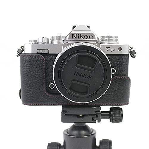 対応 Nikon ニコンZfc Z fcカメラバッグ カメラケース Koowl手作りのレザー銀付牛革カメラケース、Nikon ニコン Zfc Z fc｜onetoday｜04